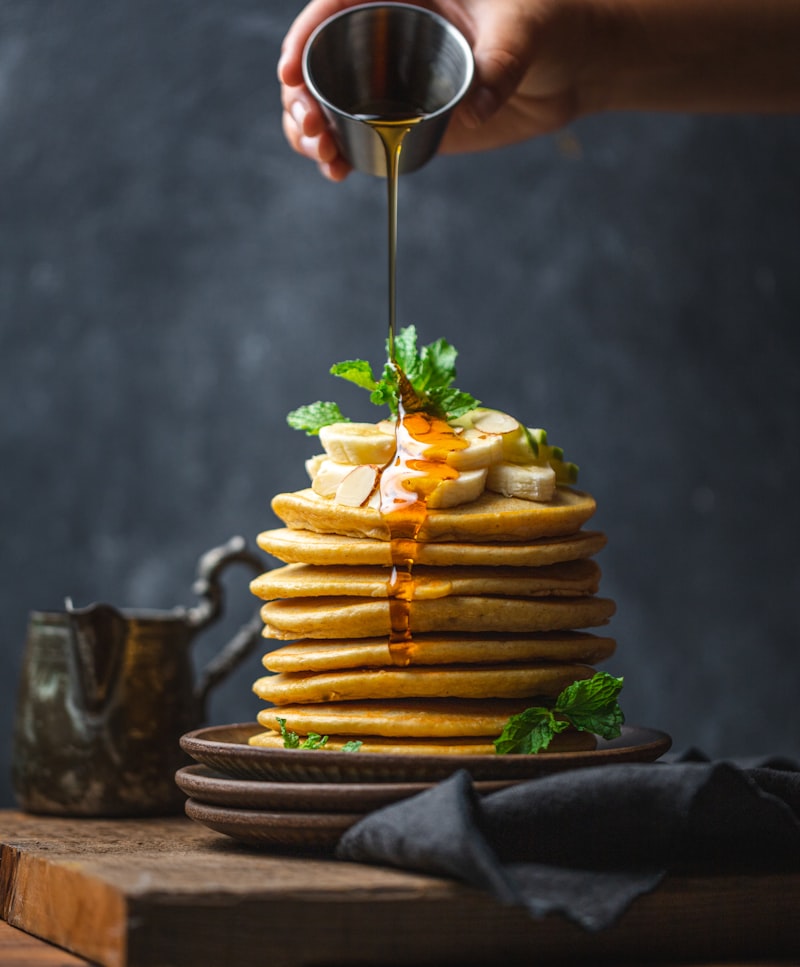 Fluffy golden pancakes